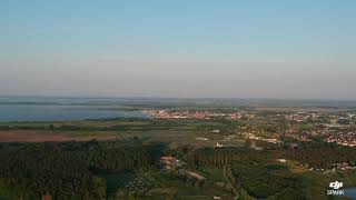 Sicht von Pruchten auf Bodden Ostsee und Barth [upl. by Burtis]