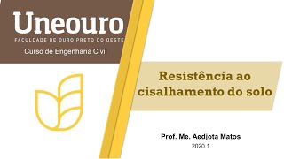 Resistência ao cisalhamento do solo [upl. by Kind68]