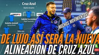 ¡DE LUJO ASÍ SERÁ LA NUEVA ALINEACIÓN DE CRUZ AZUL CON MARTÍN ANSELMI [upl. by Arualana]