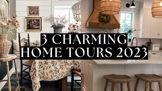 3 Charming Antique Farmhouse Style Tours  Home Tours With Music Only [upl. by Ecnerewal]