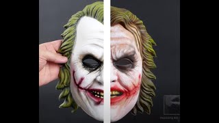 🤡 DIY Pennywise Mask  Repainting Cheap Halloween Mask Into A Creepy Masterpiece shorts [upl. by Marela]