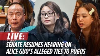 LIVESTREAM Senate resumes hearing on Alice Guos alleged links to illegal POGOs  October 8 [upl. by Karlene]