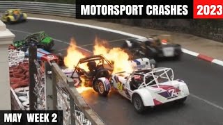 Motorsport Crashes 2023 May Week 2 [upl. by Aittam]