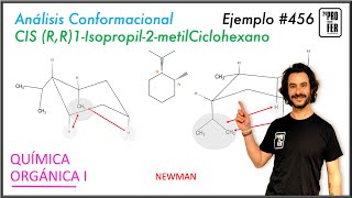 Análisis Conformacional CIS RR1isopropil2metilciclohexano 456 [upl. by Wobniar]