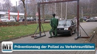 Präventionstag der Polizei zu Verkehrsunfällen [upl. by Ellett]