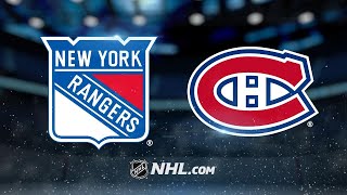 Danaults fourpoint game leads Habs past Rangers [upl. by Eiramyma643]