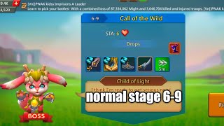 Lords mobile normal stage 69 best teamCall of the wild normal stage 69 ninja arj gamer [upl. by Telrats]