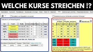 Fächerwahl Oberstufe BW Streichkurse  Kurse streichen [upl. by Sugna249]