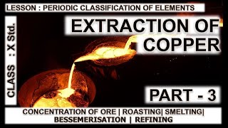 How to extract Copper from its ore  Class 10  Part  3 [upl. by Dnomasor]