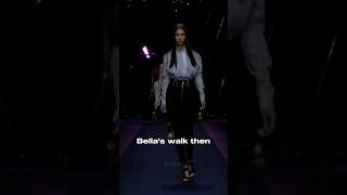 Gigi walk Vs Bella Yasmin Vittorias walk😚model viral runway fashion [upl. by Iblok956]