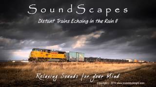 🎧 DISTANT TRAINS ECHOING IN THE RAIN II  Relaxing Soothing Train Sounds amp Rain for Sleep [upl. by Berner974]