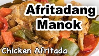 Chicken Afritada Recipe  How to Cook Afritadang Manok with Bell Pepper  Panlasang Pinoy [upl. by Ehsrop882]