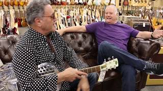 Frank Stallone amp Norm catching up at Normans Rare Guitars  Regal R52 Electric Roundneck [upl. by Bechler870]