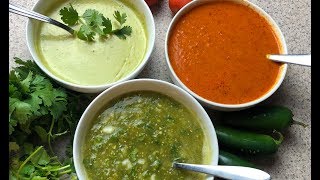 TOP 3 SALSAS PARA TACOS SALSAS MEXICANAS FACIL Y RAPIDAS 😋 [upl. by Lindholm]