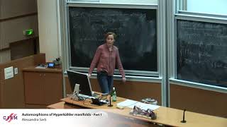 Alessandra Sarti  Automorphisms of Hyperkähler manifolds​  Part 1 [upl. by Mehsah]