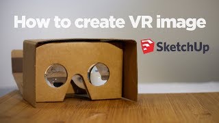 VR Part 2  How to create Stereoscopic Cardboard type VR Image from SketchUp [upl. by Elayne]