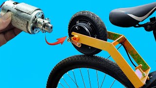 Neither NASA nor CHINESES have thought of this before Turn a bicycle into a simple electric bicycle [upl. by Ashien443]