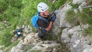 Via Ferrata Gamma 1  Pizzo dErna  Resegone  Lecco [upl. by Lonier886]