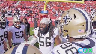 Saints Pregame Huddle vs 49ers  2022 NFL Week 12 [upl. by Akihsal]