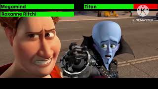 Megamind vs Titan Final Battle With Healthbars 2010 [upl. by Mages173]