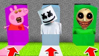 NE CHOISISSEZ PAS LA MAUVAIS CASCADE SUR MINECRAFT   peppa pigexe  Marshmello  Baldiexe [upl. by Aisatan]