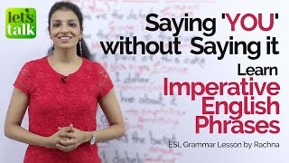 Imperative English sentences in passive voice  Say ‘YOU’ without saying it  English Grammar Lesson [upl. by Adnawyek124]