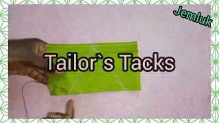 How to make tailors tacking stitches stitching tailor [upl. by Mcleod]