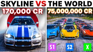 Forza Horizon 5  Nissan GTR Skyline VS The World  How Much Performance Can You Get for 170000 CR [upl. by Elledoj668]