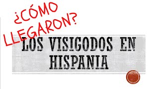 ¿Cómo llegaron los VISIGODOS a HISPANIA En 1 minuto o casi [upl. by Caldwell824]