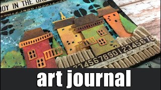 Art journal  using distress oxide ink [upl. by Oiramel537]