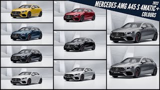 2022 MercedesAMG A45 S 4MATIC  All Color Options  Images  AUTOBICS [upl. by Rats]