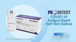 ProDetect Saliva Self Test  Now Everyone Can Test [upl. by Macdermot]