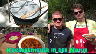 Ungarisches Kellergulasch  Kochabentuer in der Natur  Nature Cooking [upl. by Einrae]