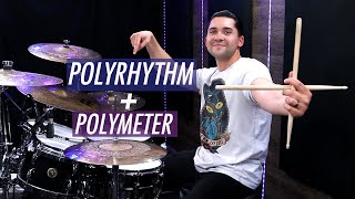 3 Must Know Polyrhythmic amp Polymeter Grooves Drum Lesson [upl. by Keeryt]