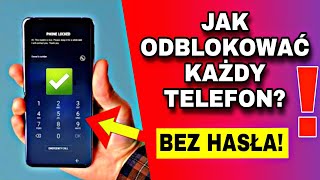 JAK legalnie odblokować każdy telefon gdy zapomnimy kodu hasła wzoru Poradnik 📲 [upl. by Eelimaj]