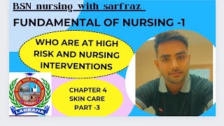 Nursing skin care who are at high risknursing prevention of bed soreHindi Urdu BsN with sarfraz [upl. by Ttevi]