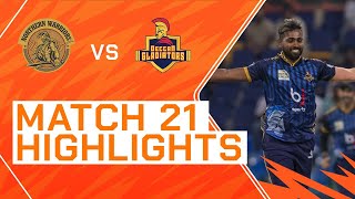 2023 Abu Dhabi T10 Match 21 Highlights Northern Warriors vs Deccan Gladiators  Season 7 [upl. by Ellenij]