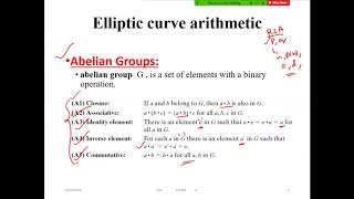 Lecture 8 Elliptic Curve Cryptography  Arithmetic [upl. by Gintz]