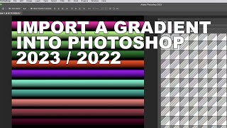 Photoshop  Gradient Productivity Tip And Import [upl. by Larianna]