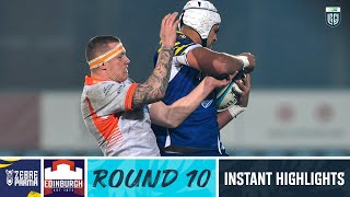 Zebre Parma v Edinburgh  Instant Highlights  Round 10  URC 202324 [upl. by Amelie]