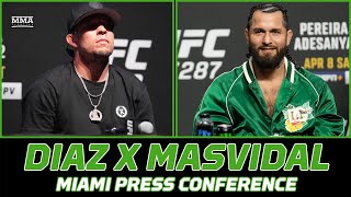 Nate Diaz vs Jorge Masvidal Full Miami Press Conference  Diaz vs Masvidal [upl. by Power]