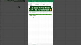 Create a 2024 Excel Calendar in SECONDS [upl. by Nnylatsyrk624]