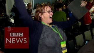 Rosetta comet landing reaction  BBC News [upl. by Atselec]