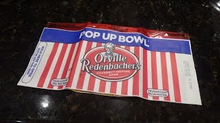 Orville Redenbachers Pop Up Bowl Review 71914 [upl. by Alim292]