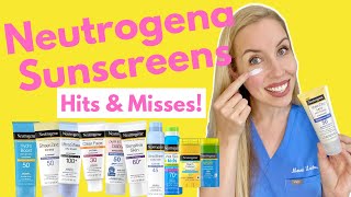 The Truth About Neutrogena Sunscreen Hits and Misses  NOT SPONSORED  Dermatologist Reviews [upl. by Yetnom]