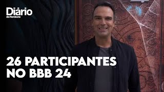 BBB 24 reality terá 26 participantes nesta edição [upl. by Theresita]