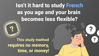 FREN🔲✍️😥Isn’t it hard to study French as you age and your brain becomes less flexible [upl. by Alekram]