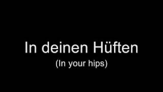 Oomph  In deinen Hüften Lyrics w English Translation [upl. by Ninnette471]