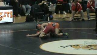 MHSAA Wrestling Regionals Jacob Jones LinPark vs Austin Pilme Canton Div 1 [upl. by Amathist]