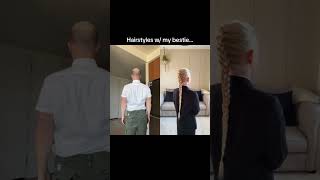 CUTESY HAIRSTYLES 🥰 hair hairstyle funny youtubeshorts shorts bald [upl. by Annairda]